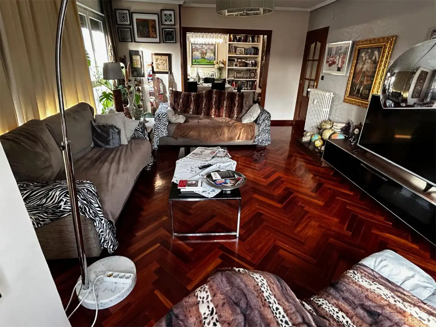 Piso en venta en Calle Menéndez Pelayo, 10, Centro Sala de estar de Piso en venta en Palencia con Calefacción, Parquet y Terraza