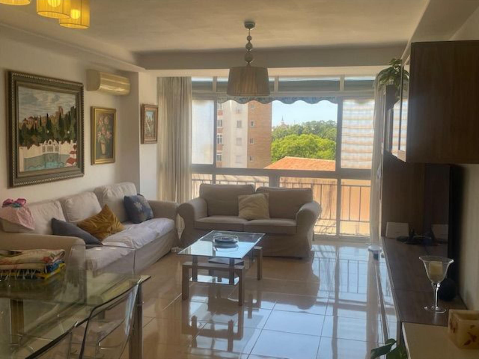 Living room of Flat for sale in Málaga Capital  with Air Conditioner and Balcony