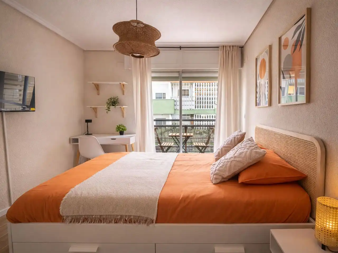 Schlafzimmer von Wohnung zur untervermieten in Córdoba mit Klimaanlage, Heizung und Terrasse