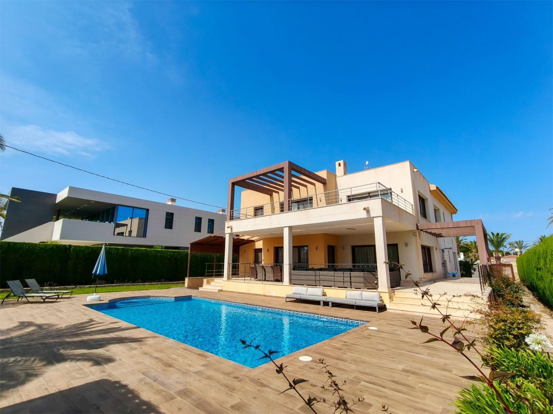 Swimming pool of Flat to rent in Orihuela  with Air Conditioner, Heating and Private garden