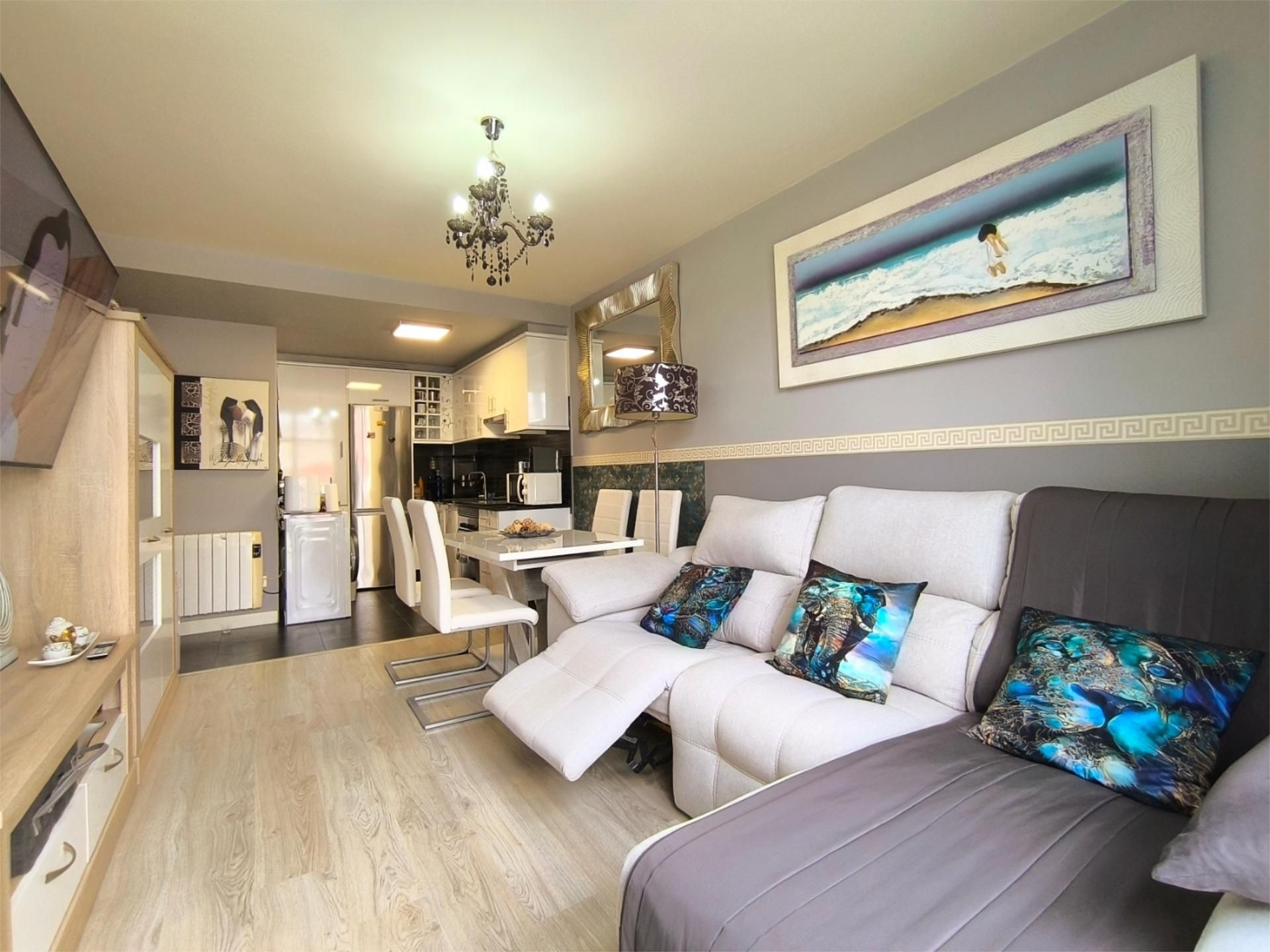 Living room of Flat for sale in Ares  with Heating, Private garden and Parquet flooring