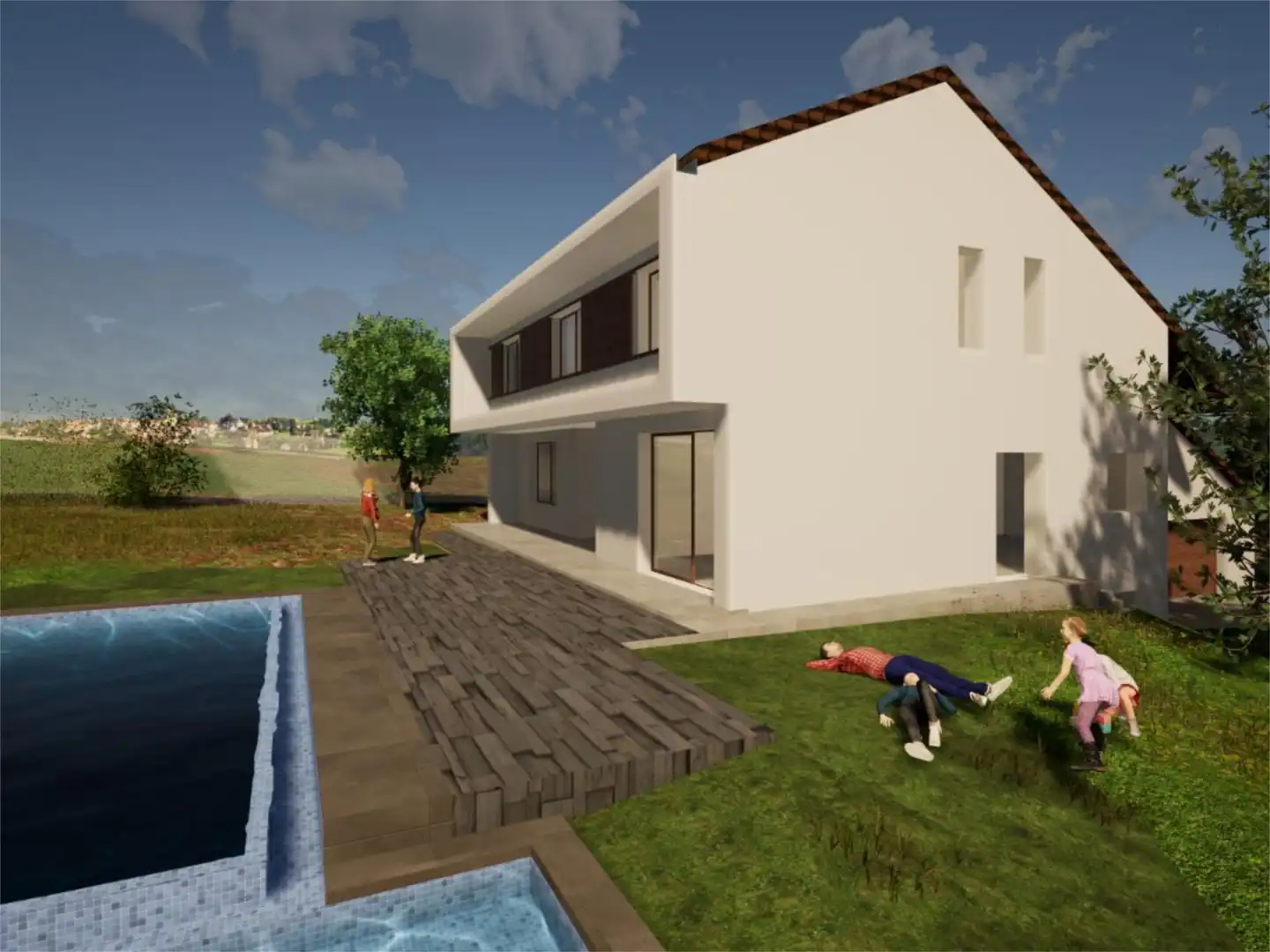 Swimming pool of Constructible Land for sale in Nuevo Baztán