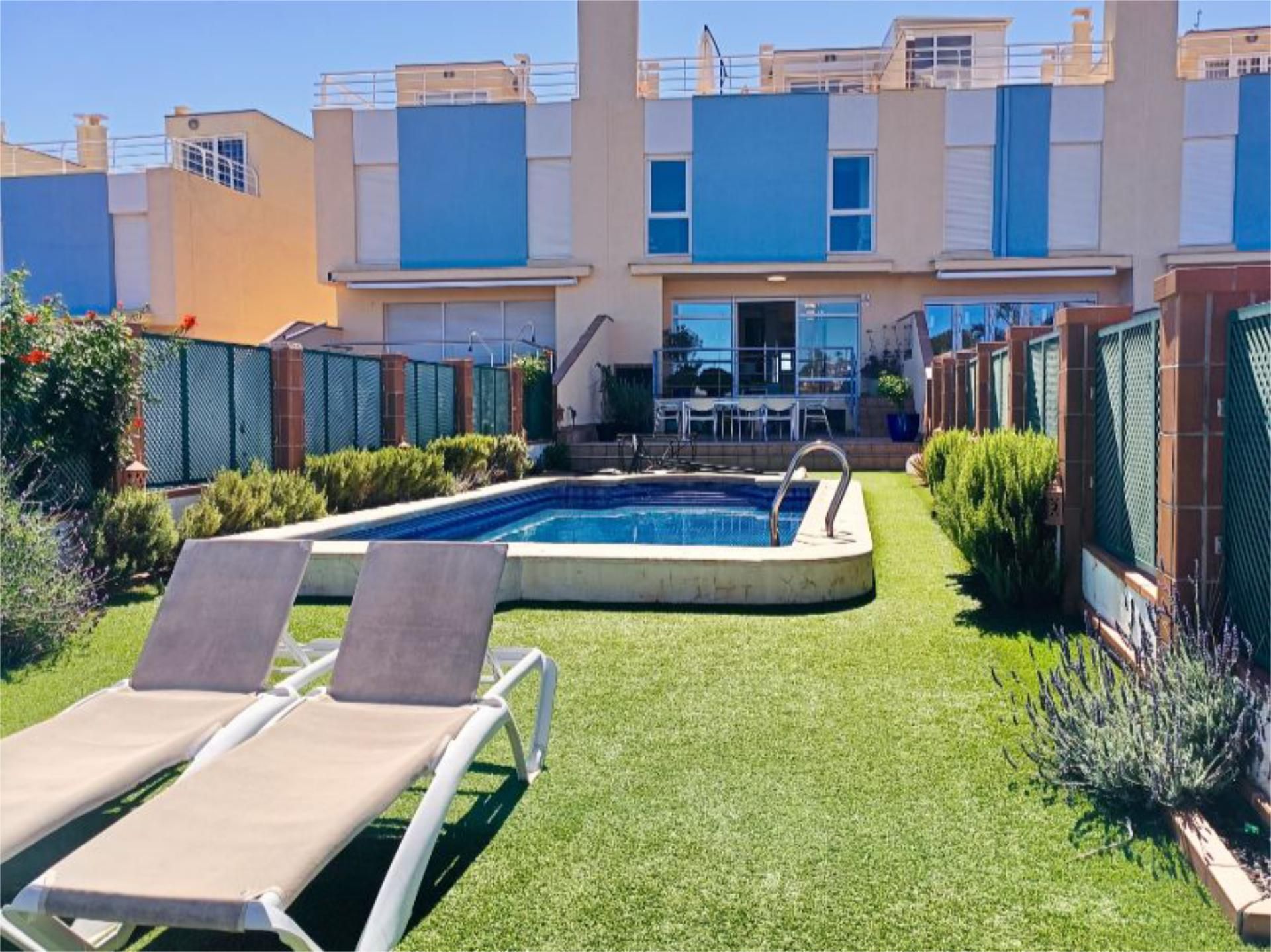 Swimming pool of Single-family semi-detached for sale in Orihuela  with Air Conditioner, Terrace and Swimming Pool