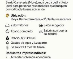 Aparcament de Casa o xalet de lloguer en Moya (Las Palmas)