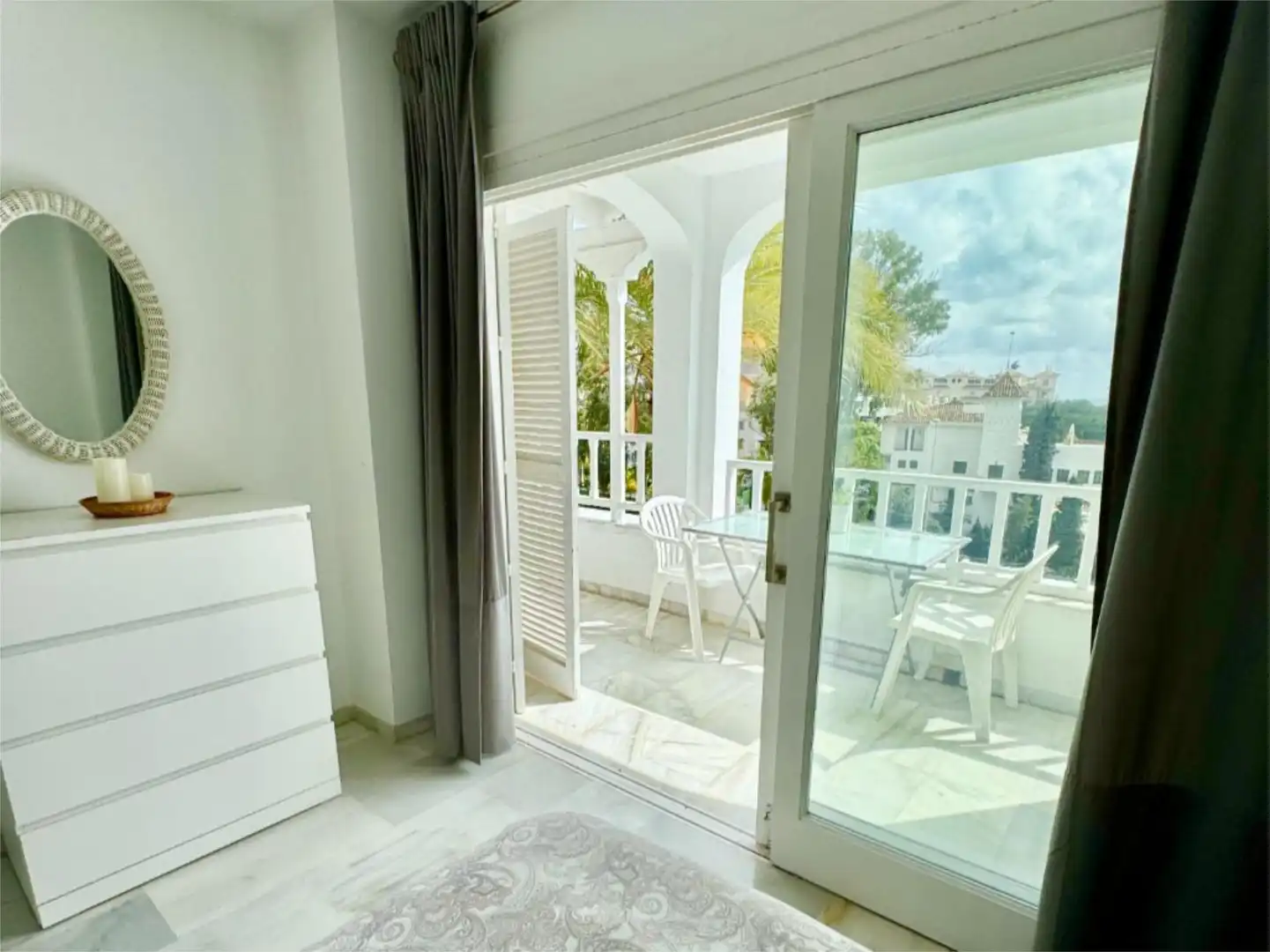 Terrassa de Apartament de lloguer en Marbella amb Aire condicionat, Calefacció i Jardí privat