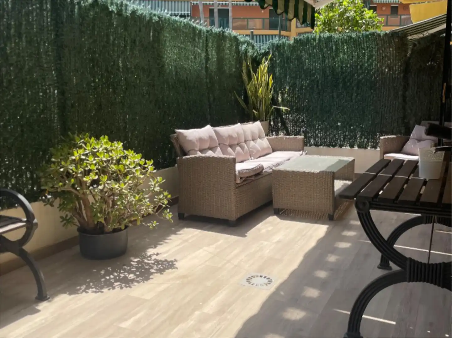 Wohnung zur Miete in Calle Antonio Navajas Ruíz, 2, El Bajondillo Terrasse von Wohnung zur Miete in Torremolinos mit Klimaanlage, Heizung und Privatgarten