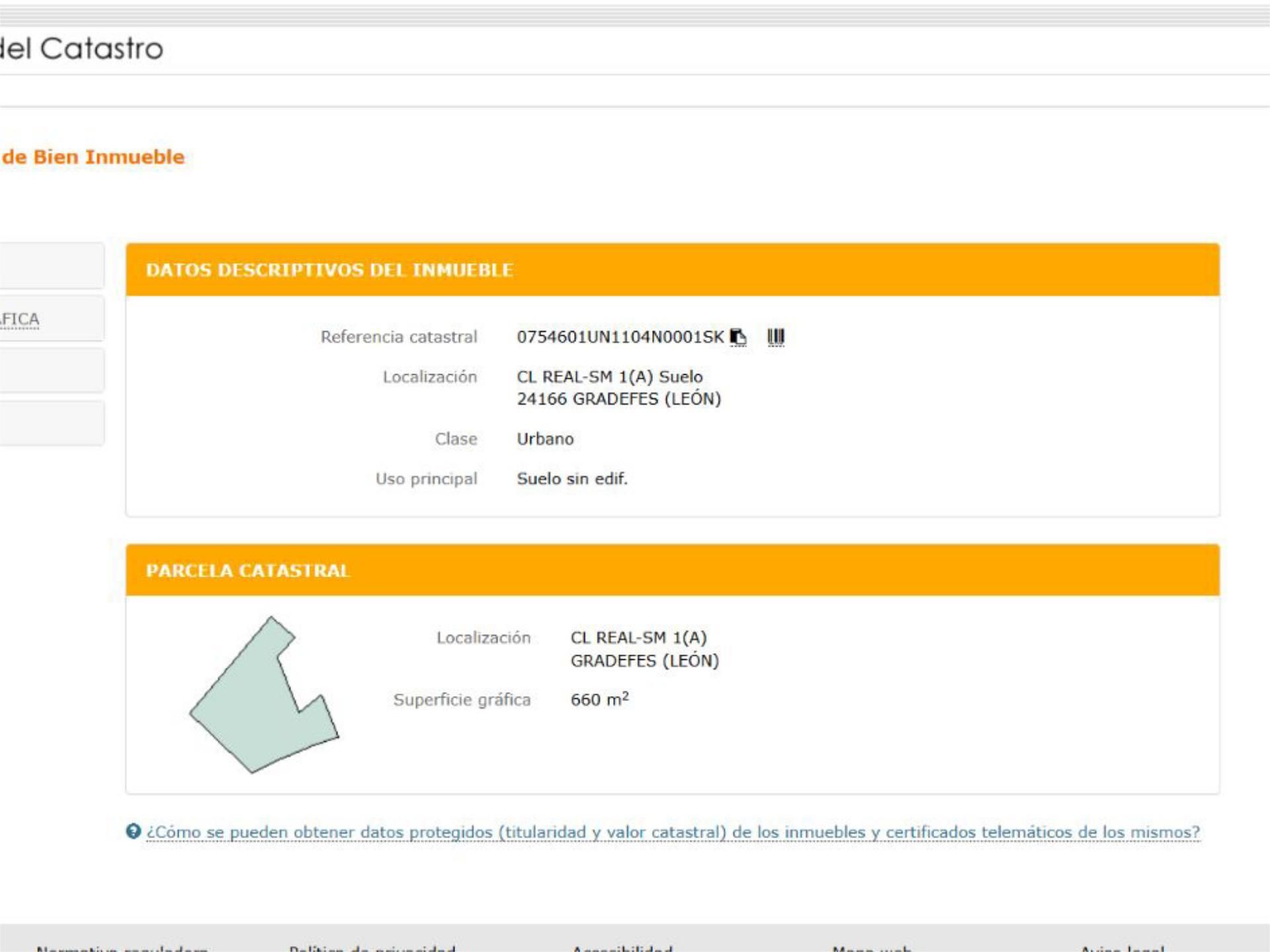 Garden of Constructible Land for sale in Gradefes