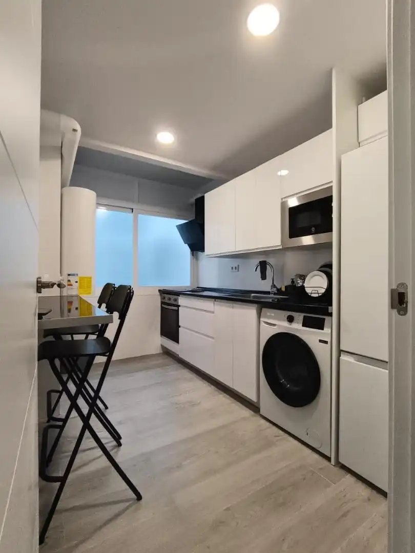 Kitchen of Flat for share in Alcalá de Henares  with Terrace, Furnished and Washing machine