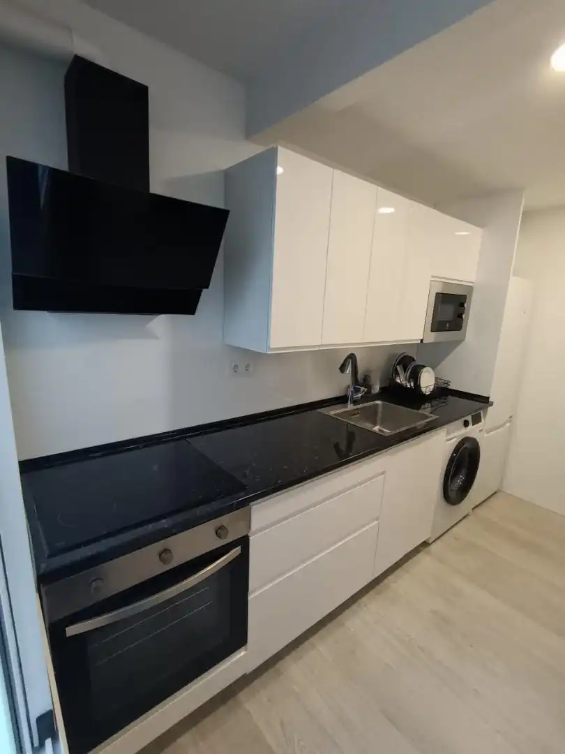 Kitchen of Flat for share in Alcalá de Henares  with Terrace, Furnished and Washing machine