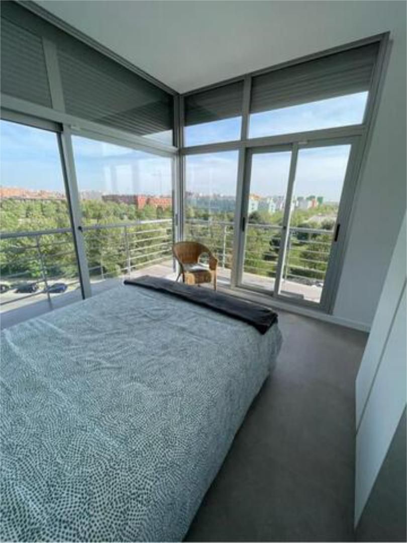 Bedroom of Flat for sale in  Madrid Capital  with Heating, Private garden and Terrace