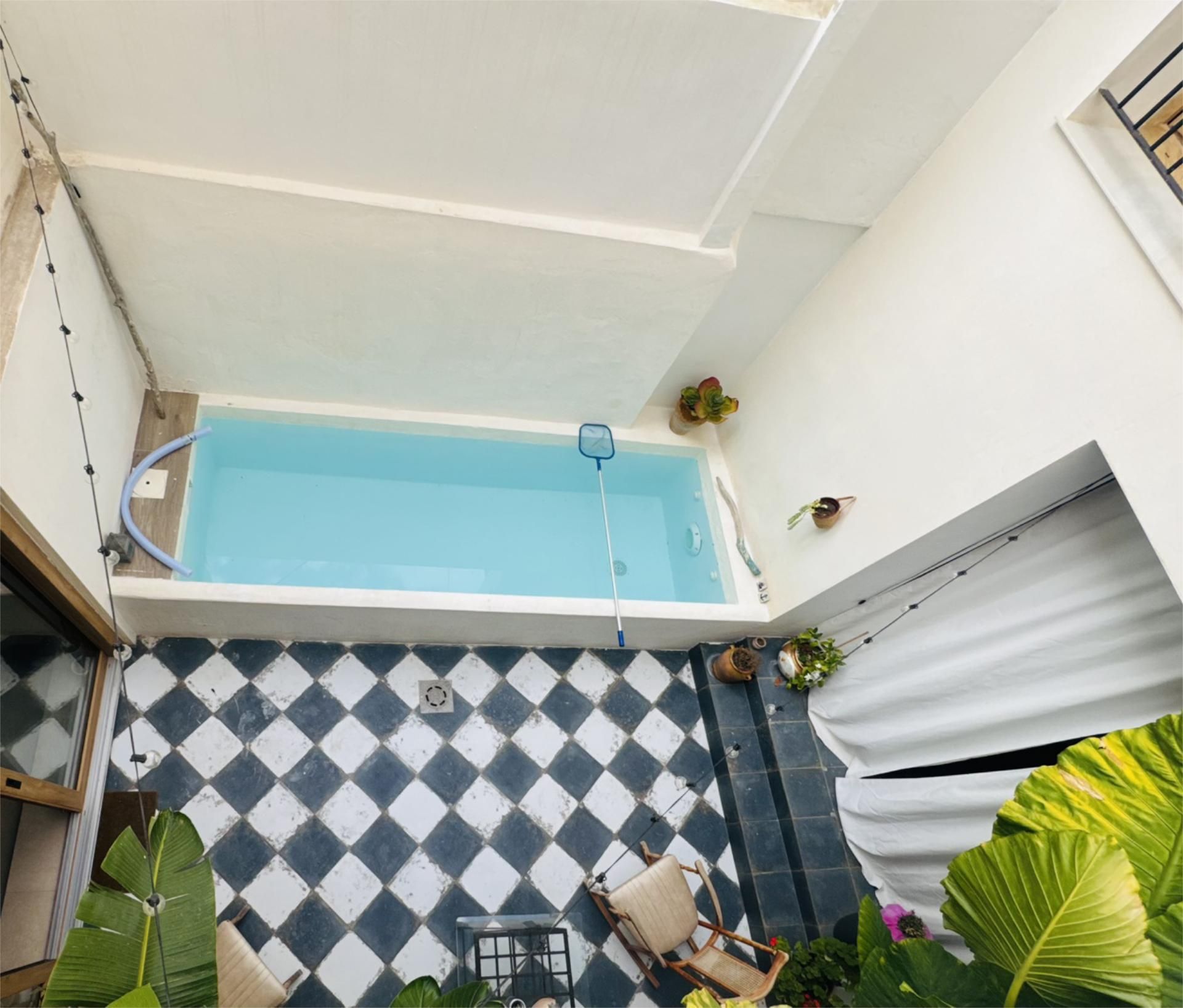 Swimming pool of Single-family semi-detached to rent in Cullera  with Air Conditioner, Heating and Private garden