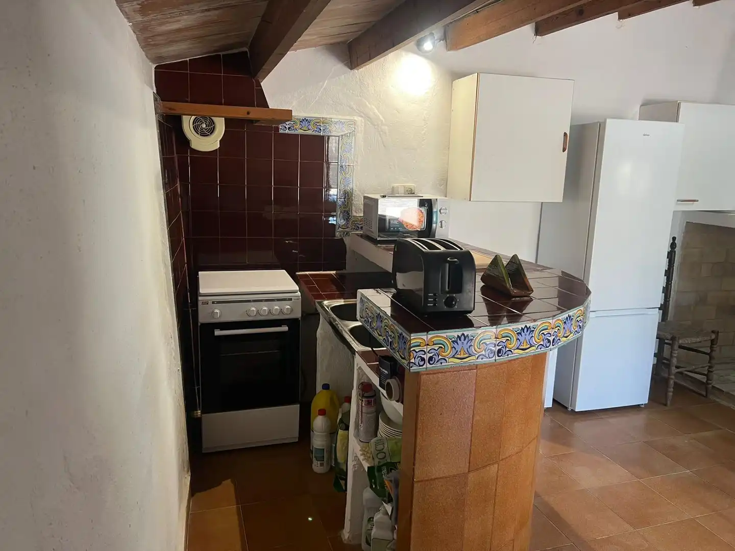 Finca rústica de alquiler en Ciutat d'Alcúdia Cocina de Finca rústica de alquiler en Alcúdia con Aire acondicionado, Jardín privado y Terraza