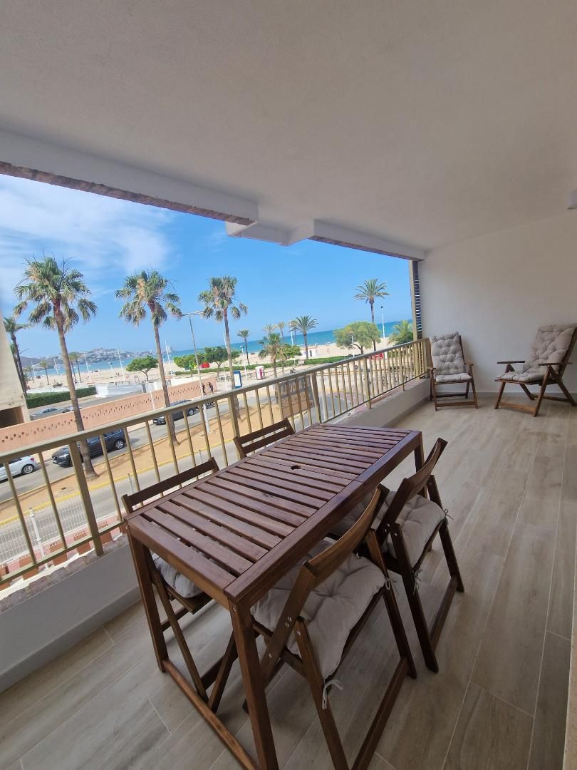 Terrace of Flat to rent in Cullera  with Parquet flooring, Terrace and Swimming Pool