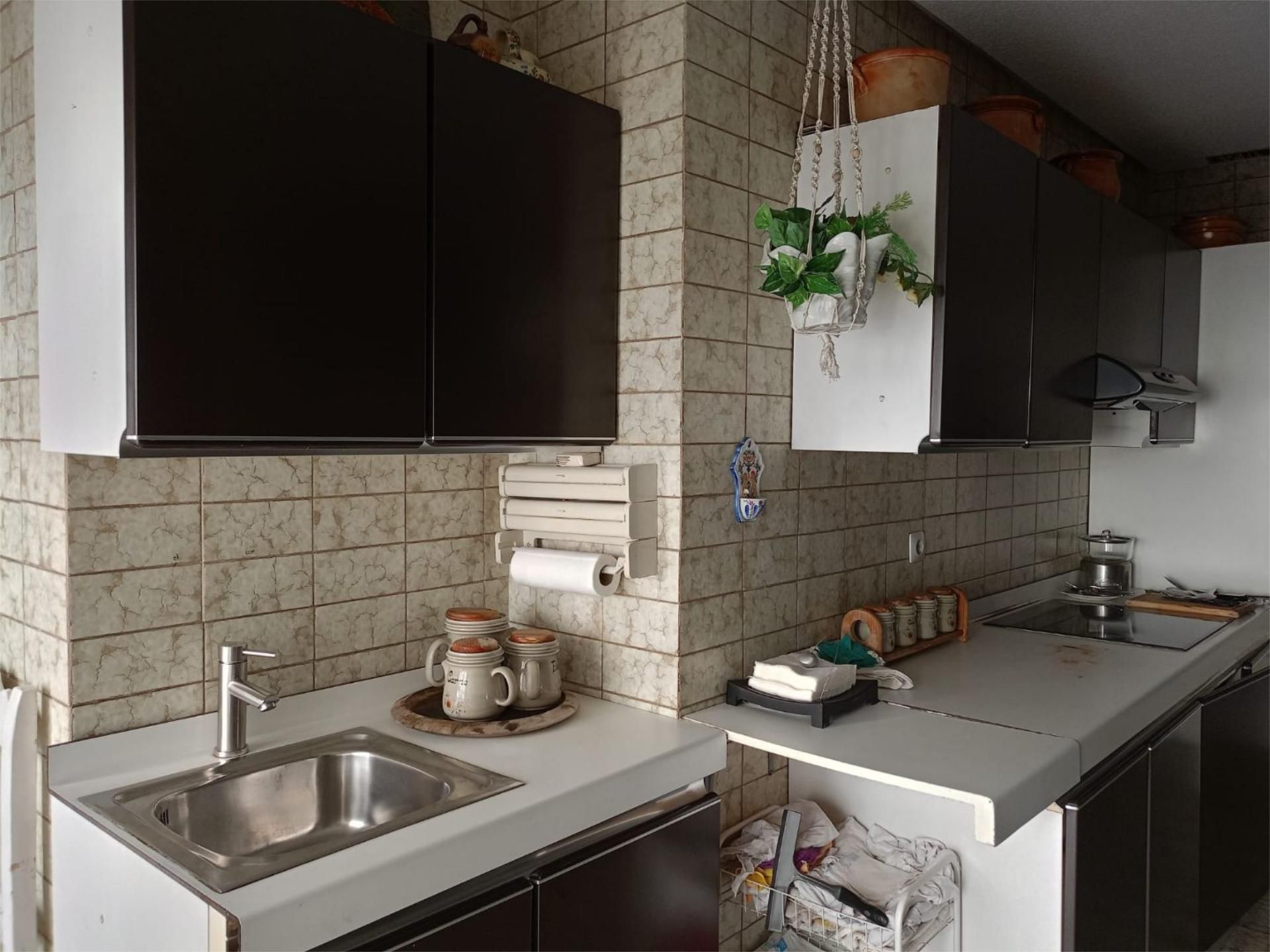 Kitchen of Flat for sale in  Madrid Capital  with Air Conditioner, Heating and Private garden