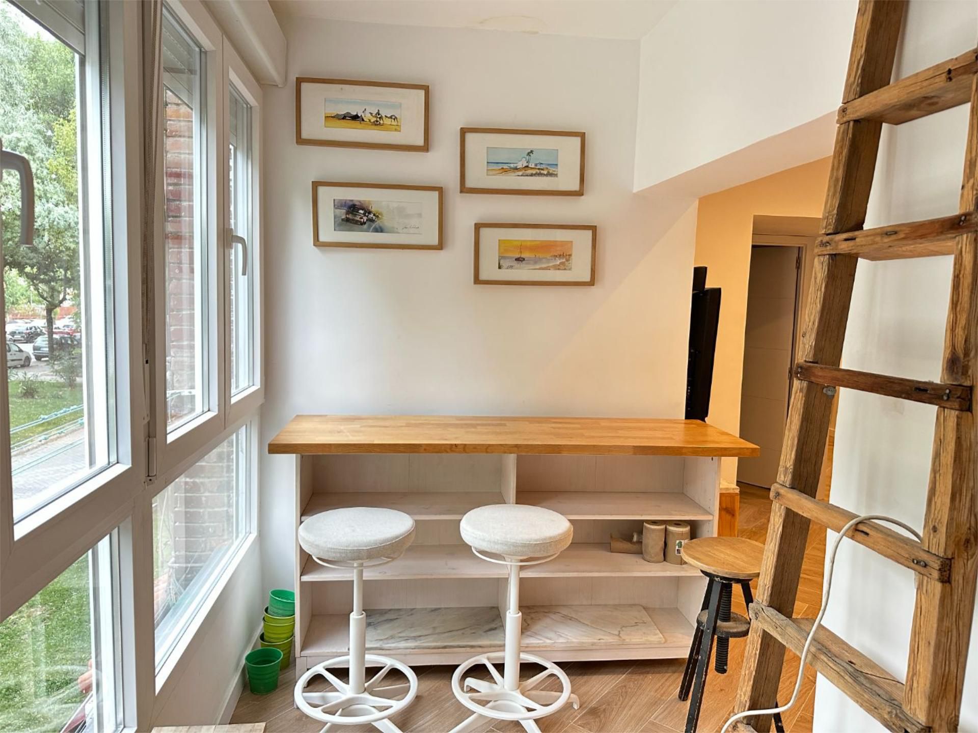 Dining room of Flat to rent in  Madrid Capital  with Air Conditioner, Heating and Furnished