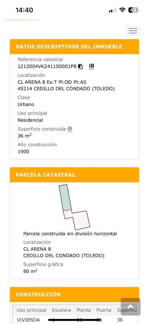 Vista exterior de Casa adosada en venda en Cedillo del Condado amb Terrassa