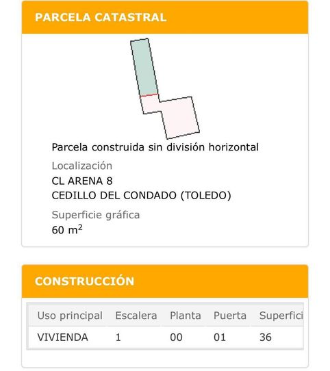 Foto 2 de Casa adosada de alquiler en Calle Arena, 10, Cedillo del Condado, Toledo