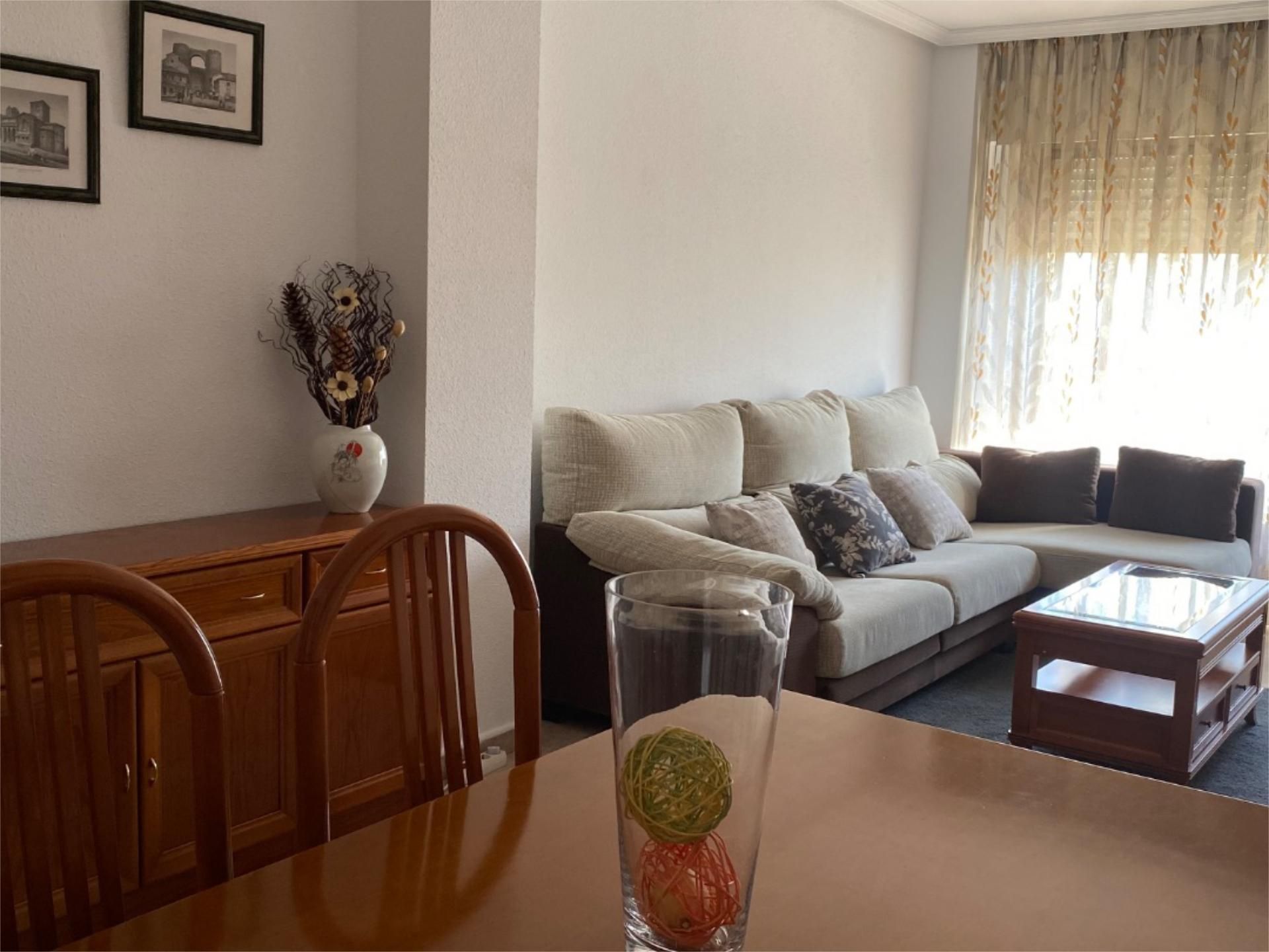 Living room of Flat to rent in Ávila Capital  with Heating, Terrace and Furnished