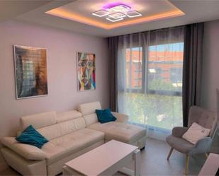 Living room of Flat to rent in  Madrid Capital  with Heating, Private garden and Terrace