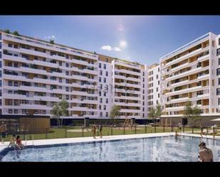 Exterior view of Flat for sale in  Madrid Capital  with Terrace, Swimming Pool and Washing machine