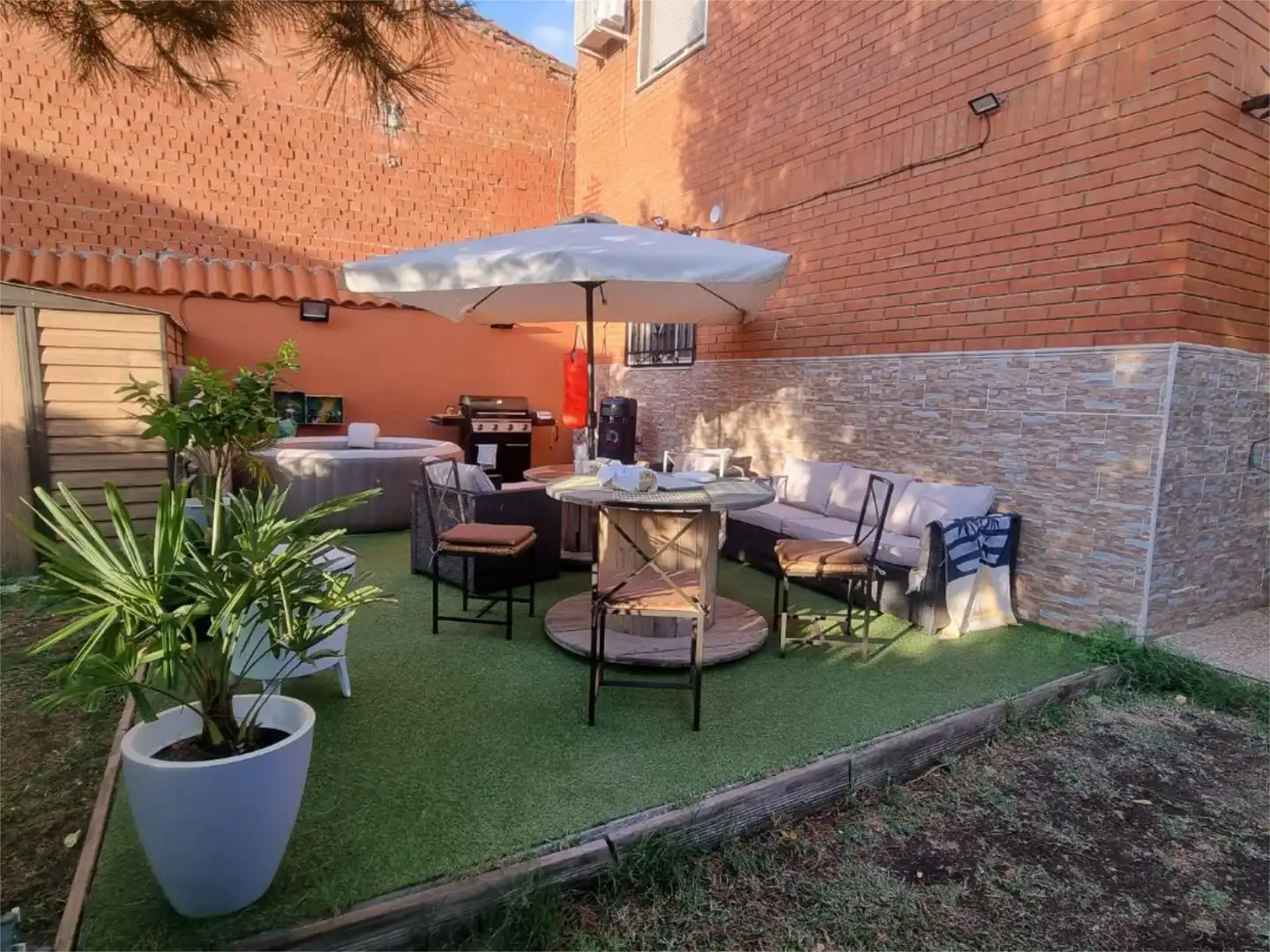 Terrace of Flat for sale in Porzuna  with Air Conditioner, Heating and Private garden