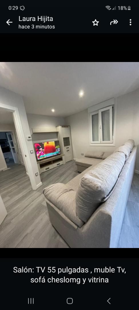 Living room of Flat to rent in Vilagarcía de Arousa  with Heating, Furnished and Oven