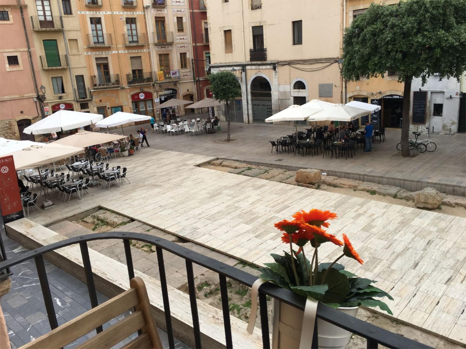 Terrace of Flat for sale in  Tarragona Capital  with Air Conditioner, Parquet flooring and Furnished