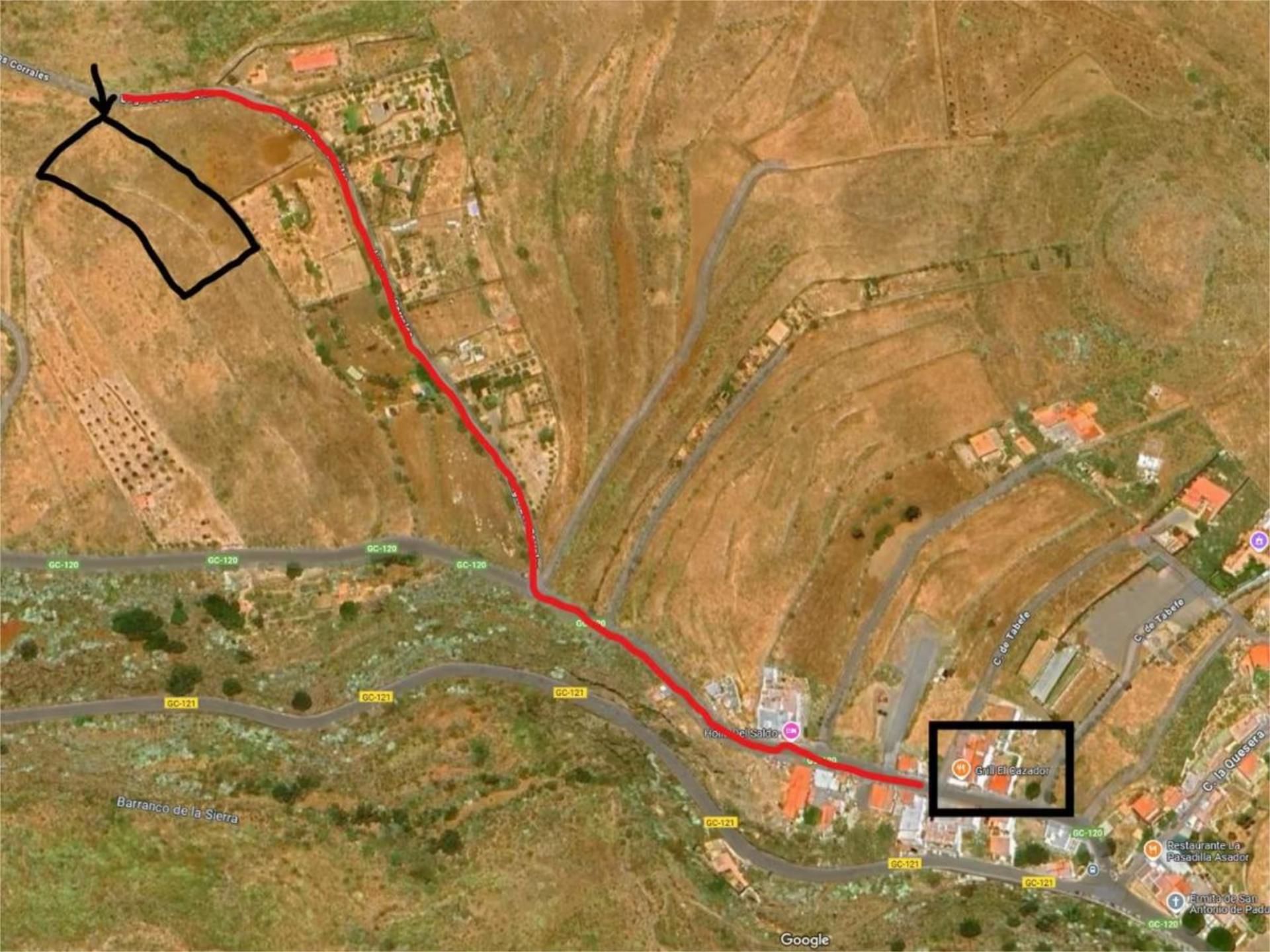 Außenansicht von Grundstücke zur Miete in Ingenio