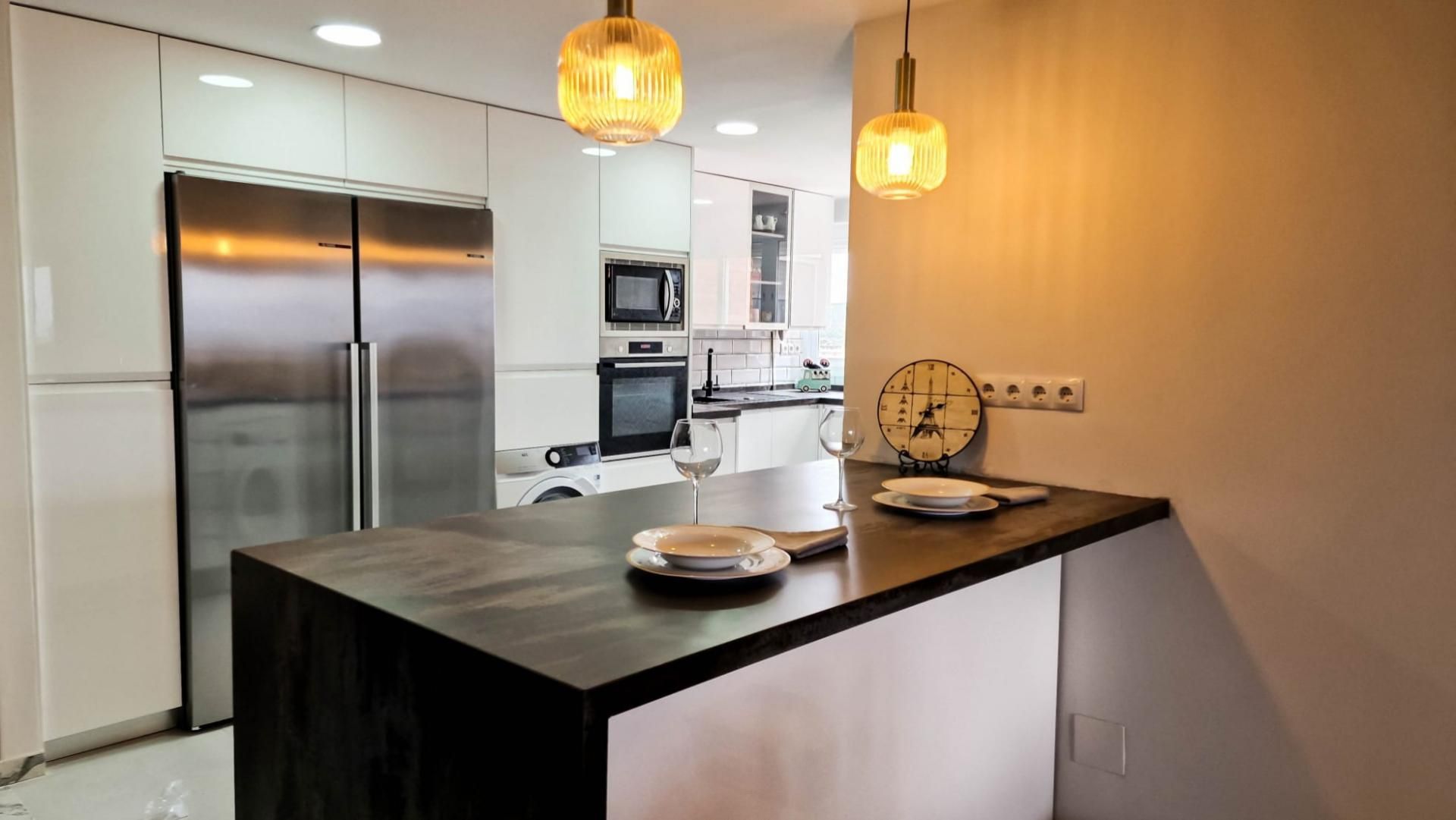 Kitchen of Flat for sale in Málaga Capital  with Private garden, Terrace and Balcony