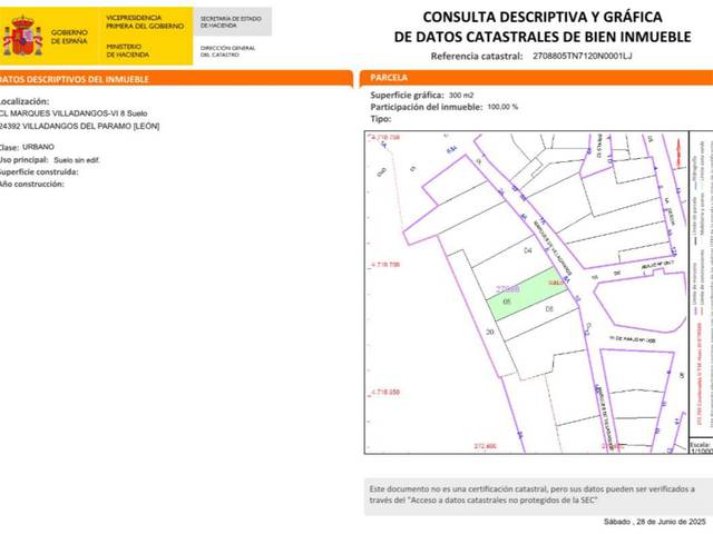 Terreno residencial en Venta en Calle Marqués de Villadangos, 10 en Villadangos del Páramo
