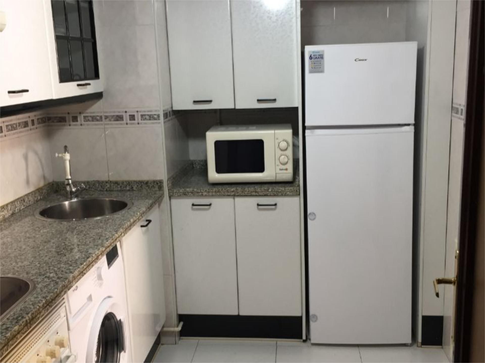 Kitchen of Apartment to rent in Oviedo   with Heating, Parquet flooring and Furnished