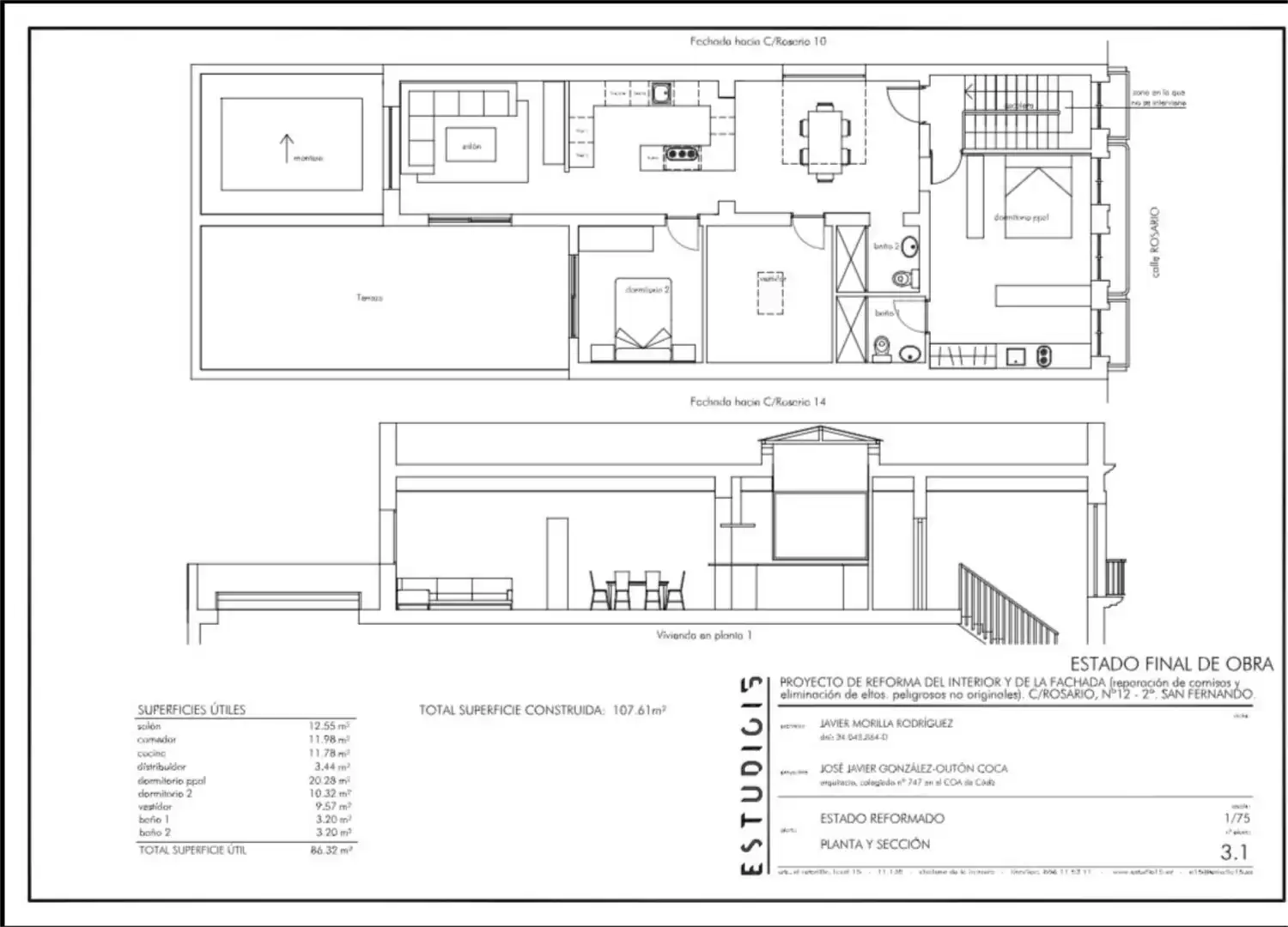 Piso en venta en Calle Rosario, 12, Centro Piso en venta en San Fernando con Aire acondicionado, Terraza y Balcón