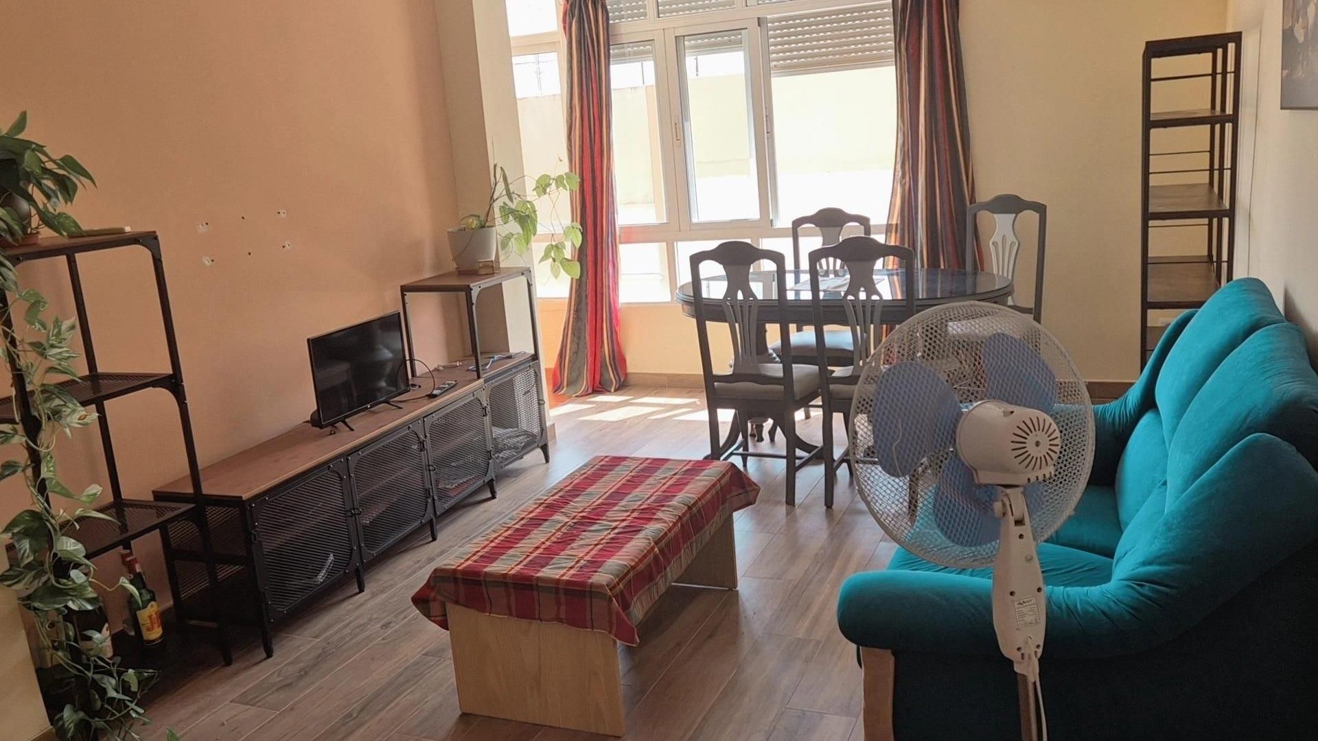 Living room of Flat to rent in Málaga Capital  with Terrace, Furnished and Washing machine