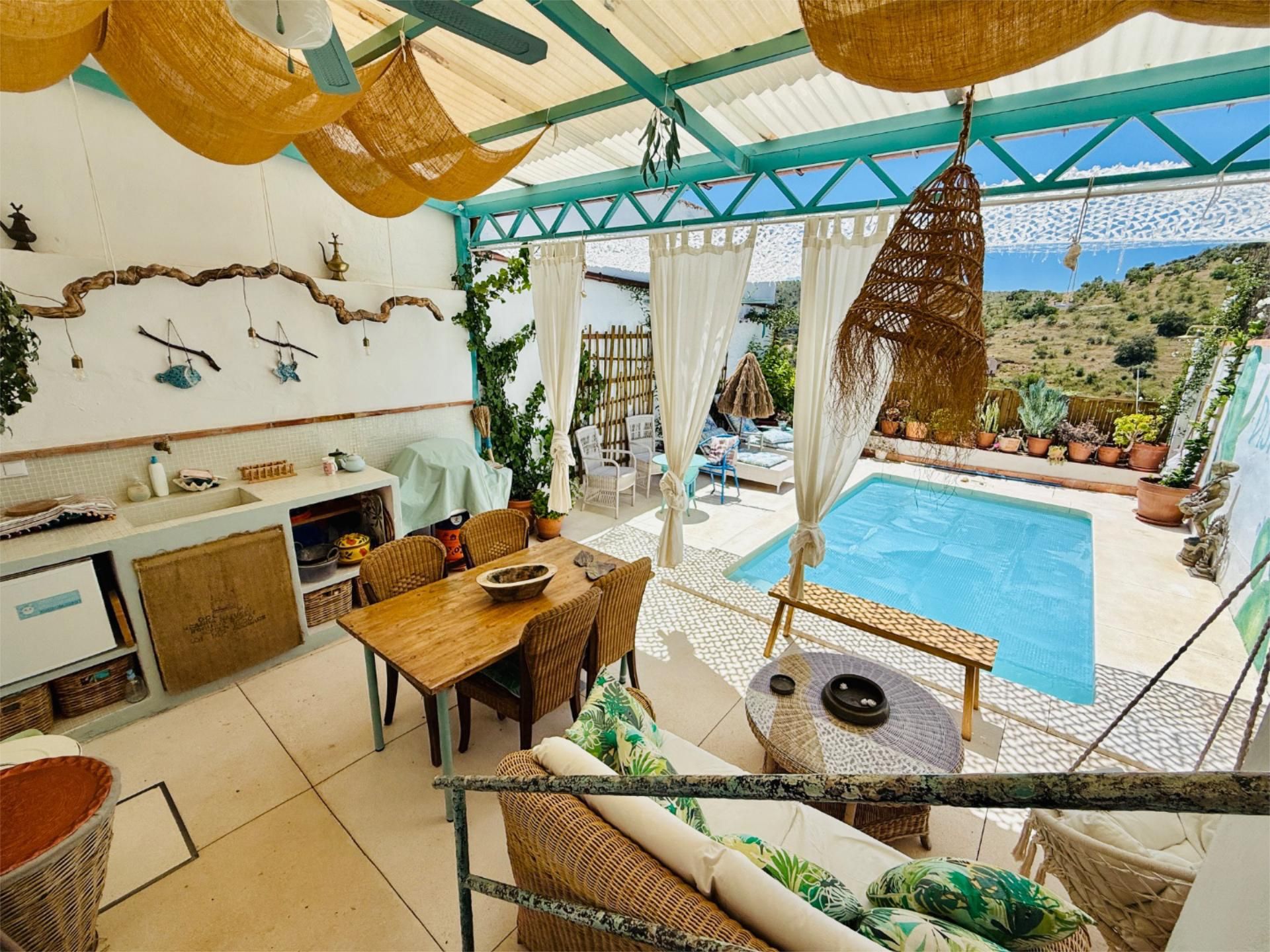 Terrace of Single-family semi-detached for sale in Almogía  with Terrace and Swimming Pool