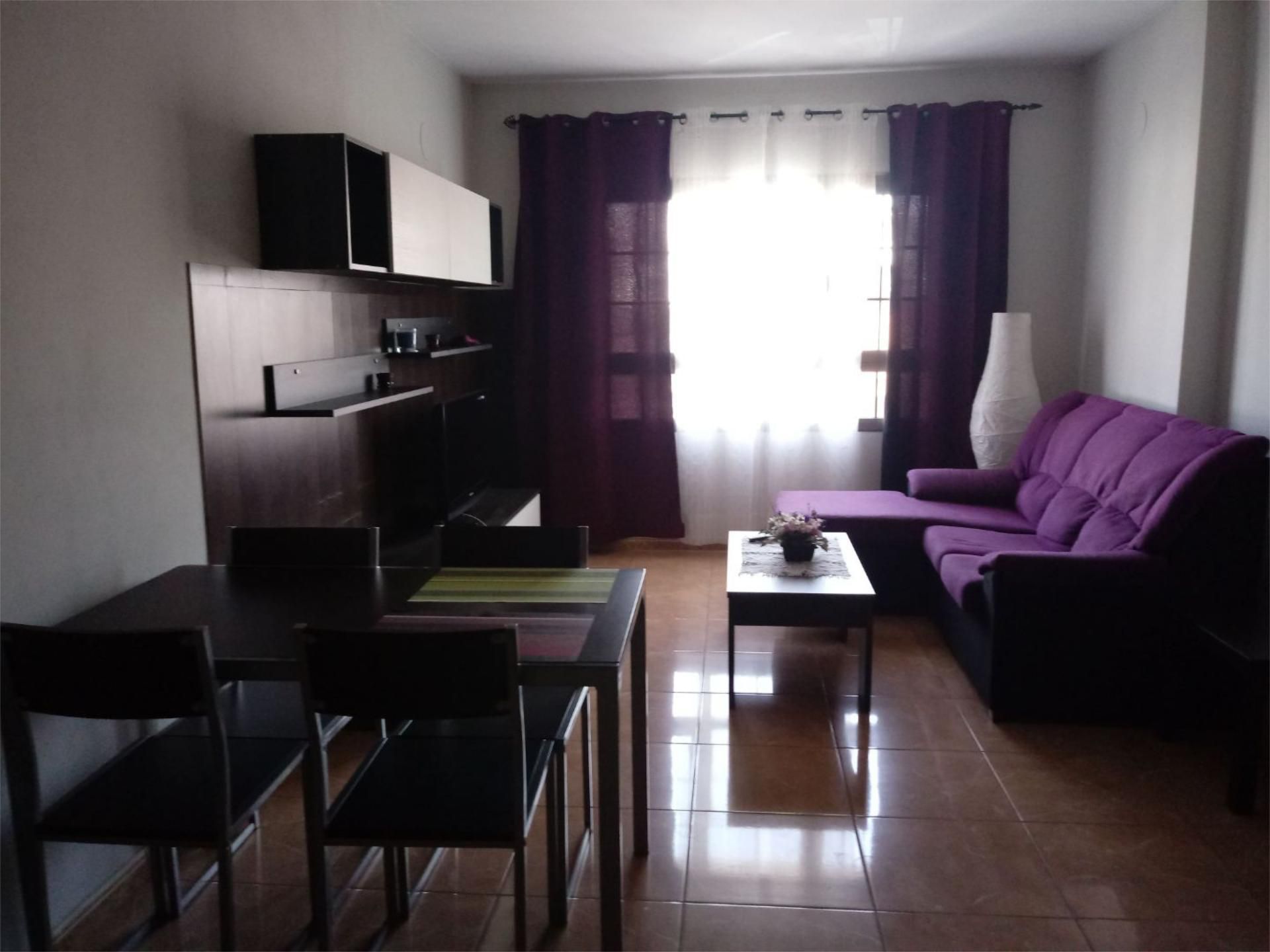 Living room of Flat to rent in Puerto del Rosario  with Parquet flooring, Terrace and Furnished