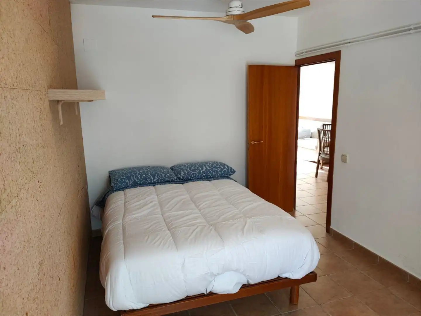 Schlafzimmer von Wohnung zur untervermieten in Barcelona mit Klimaanlage, Heizung und Möbliert