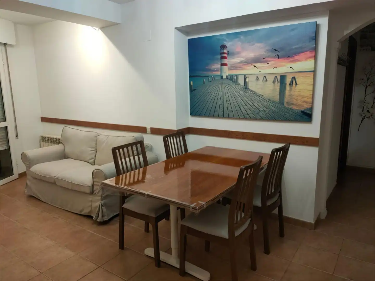 Esszimmer von Wohnung zur untervermieten in Barcelona mit Klimaanlage, Heizung und Möbliert