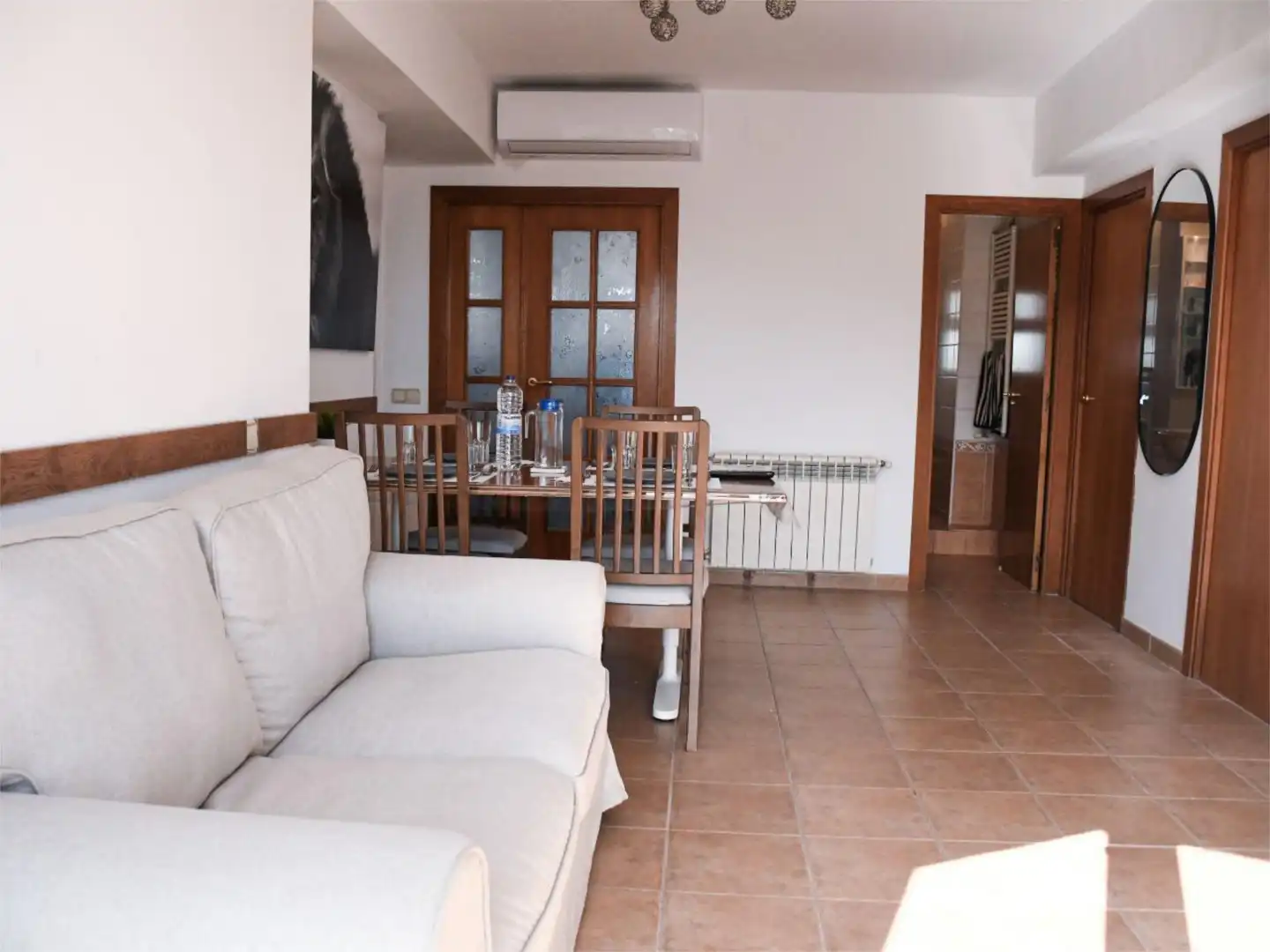 Wohnzimmer von Wohnung zur untervermieten in Barcelona mit Klimaanlage, Heizung und Möbliert