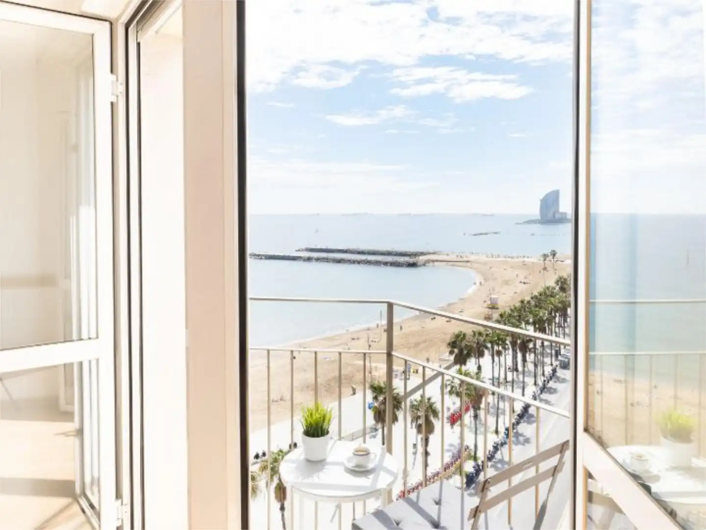 Schlafzimmer von Wohnung zur untervermieten in Barcelona mit Klimaanlage, Heizung und Möbliert