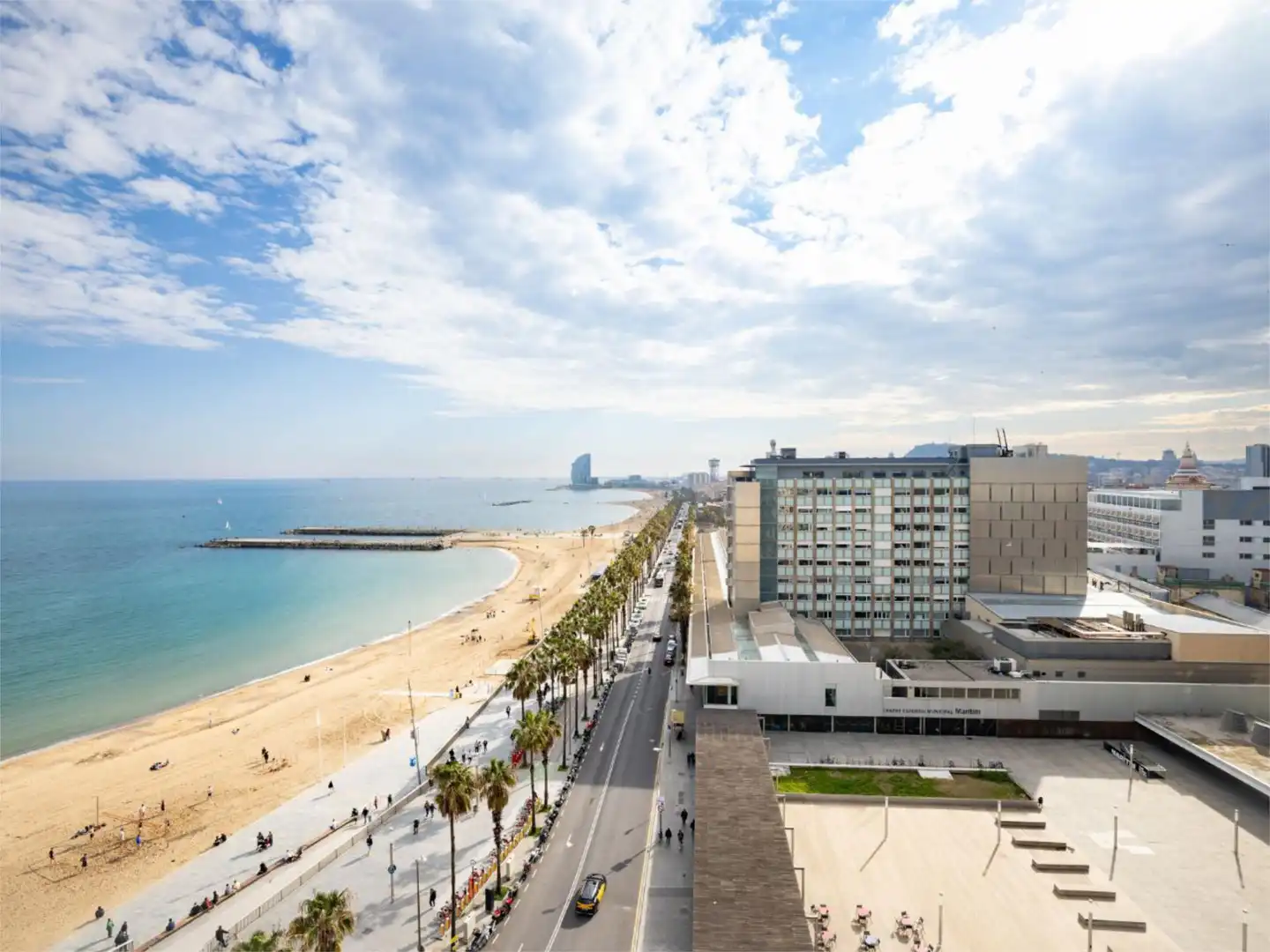 Außenansicht von Wohnung zur untervermieten in Barcelona mit Klimaanlage, Heizung und Möbliert