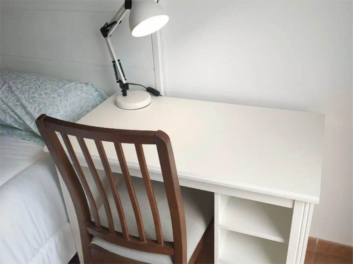 Schlafzimmer von Wohnung zur untervermieten in Barcelona mit Klimaanlage, Heizung und Möbliert