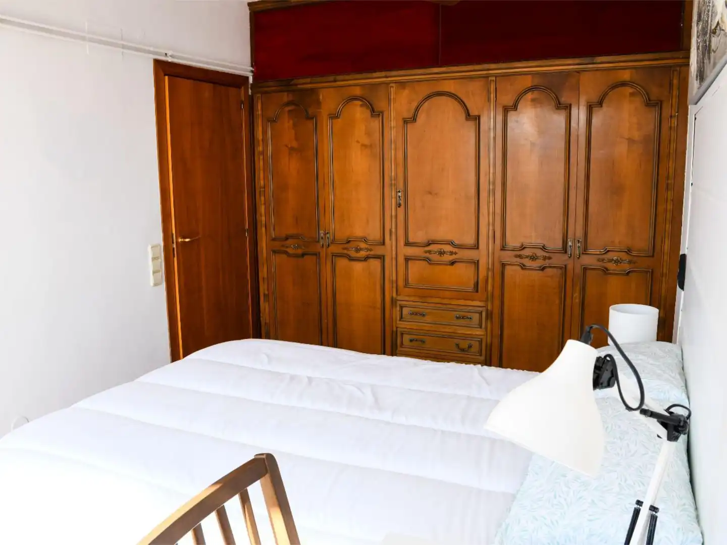 Schlafzimmer von Wohnung zur untervermieten in Barcelona mit Klimaanlage, Heizung und Möbliert