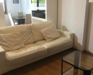 Living room of Duplex to rent in A Coruña Capital   with Heating, Parquet flooring and Furnished