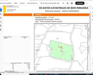 Finca rústica en venda en Canjáyar