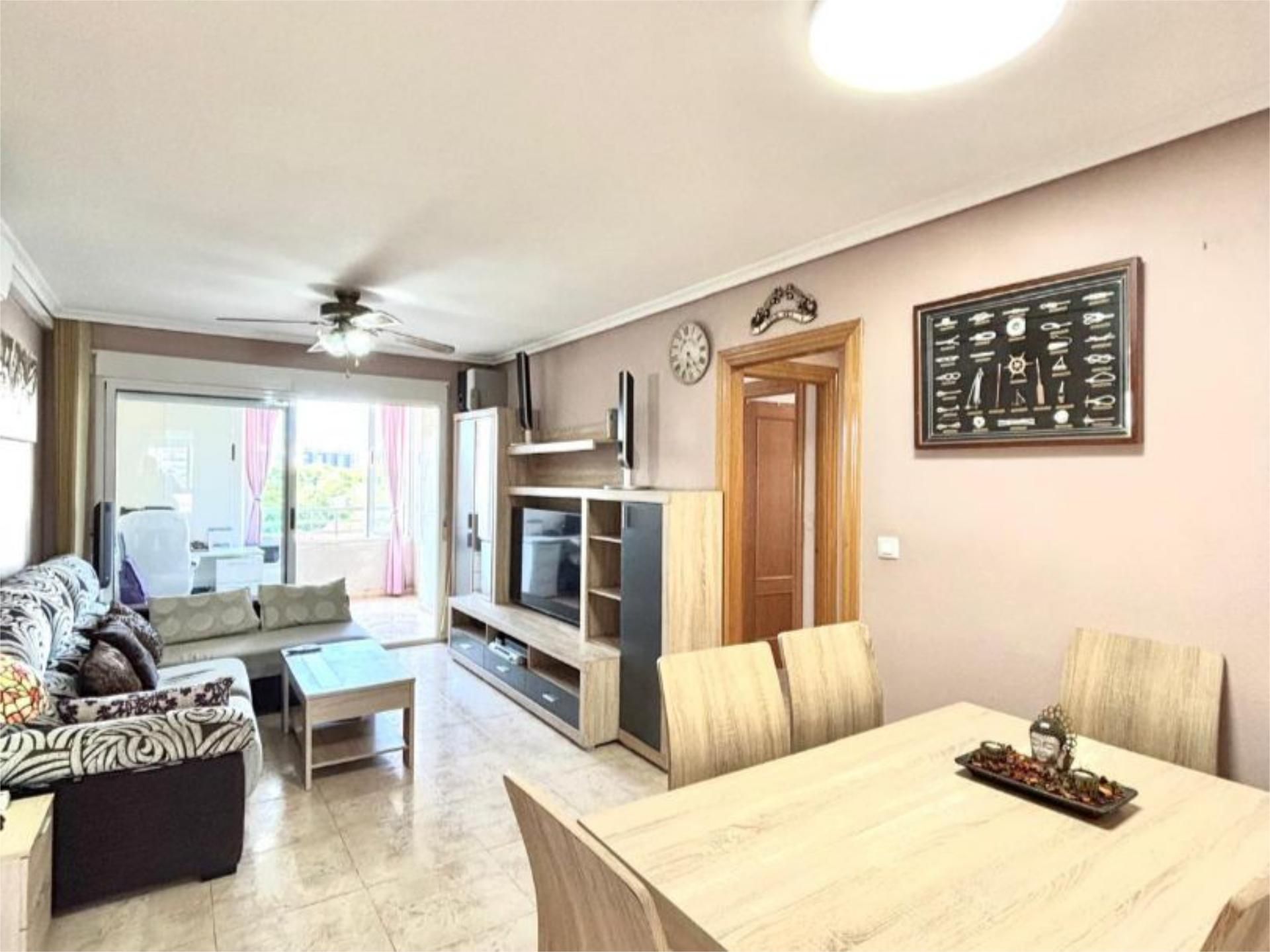 Living room of Flat for sale in Alicante / Alacant  with Air Conditioner, Terrace and Swimming Pool
