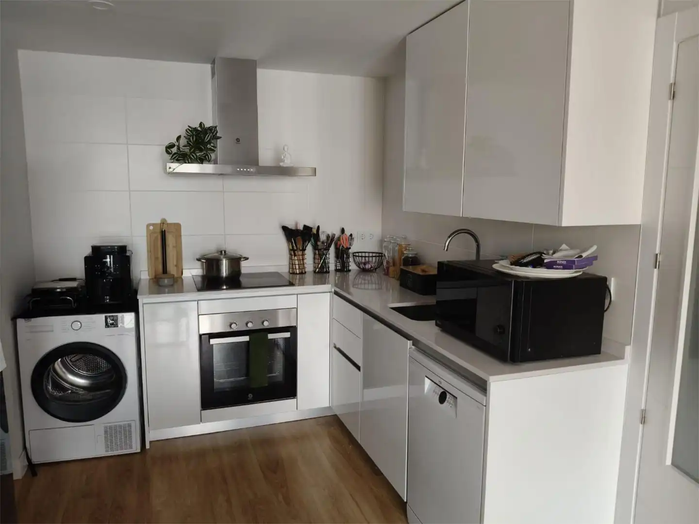 Küche von Wohnung zum Verkauf in Almería mit Klimaanlage, Heizung und Parkett