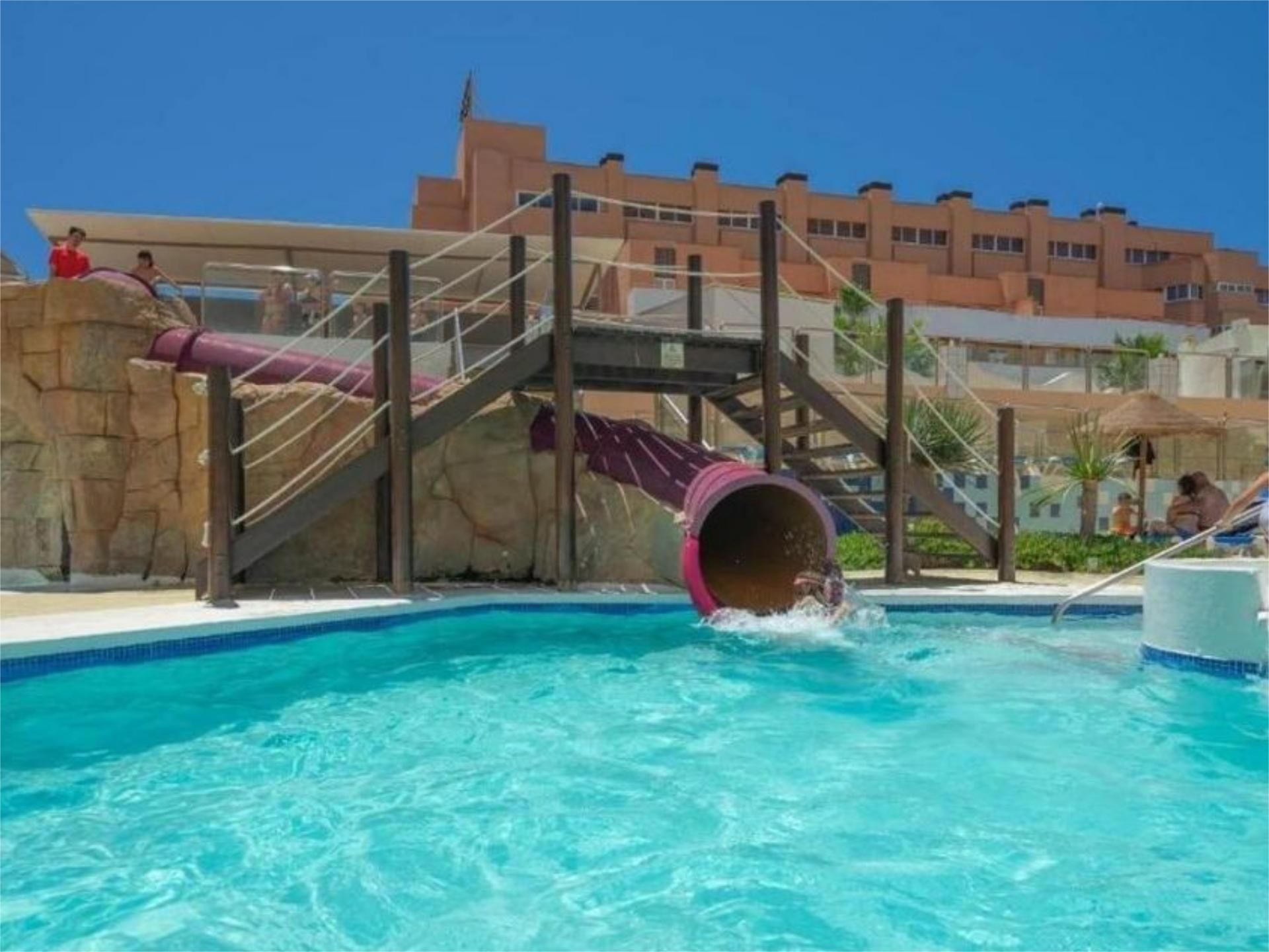Swimming pool of Flat for sale in Roquetas de Mar  with Air Conditioner, Private garden and Terrace