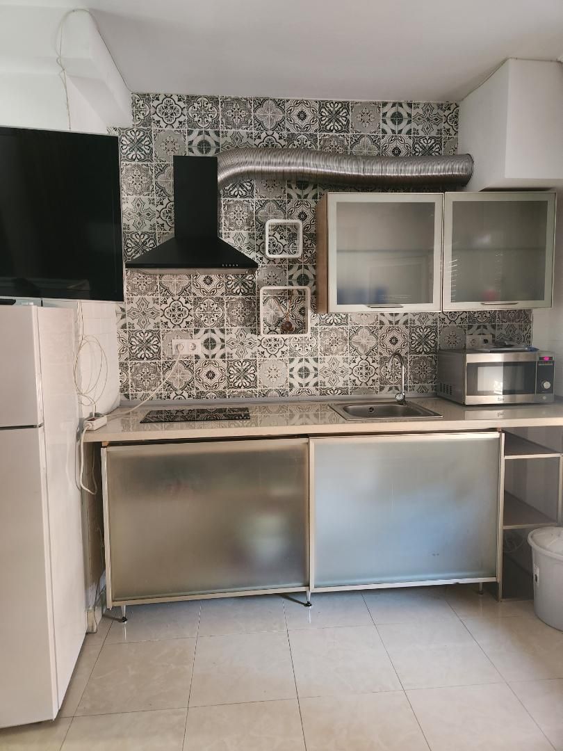 Kitchen of Apartment to rent in Málaga Capital  with Furnished, Washing machine and Microwave