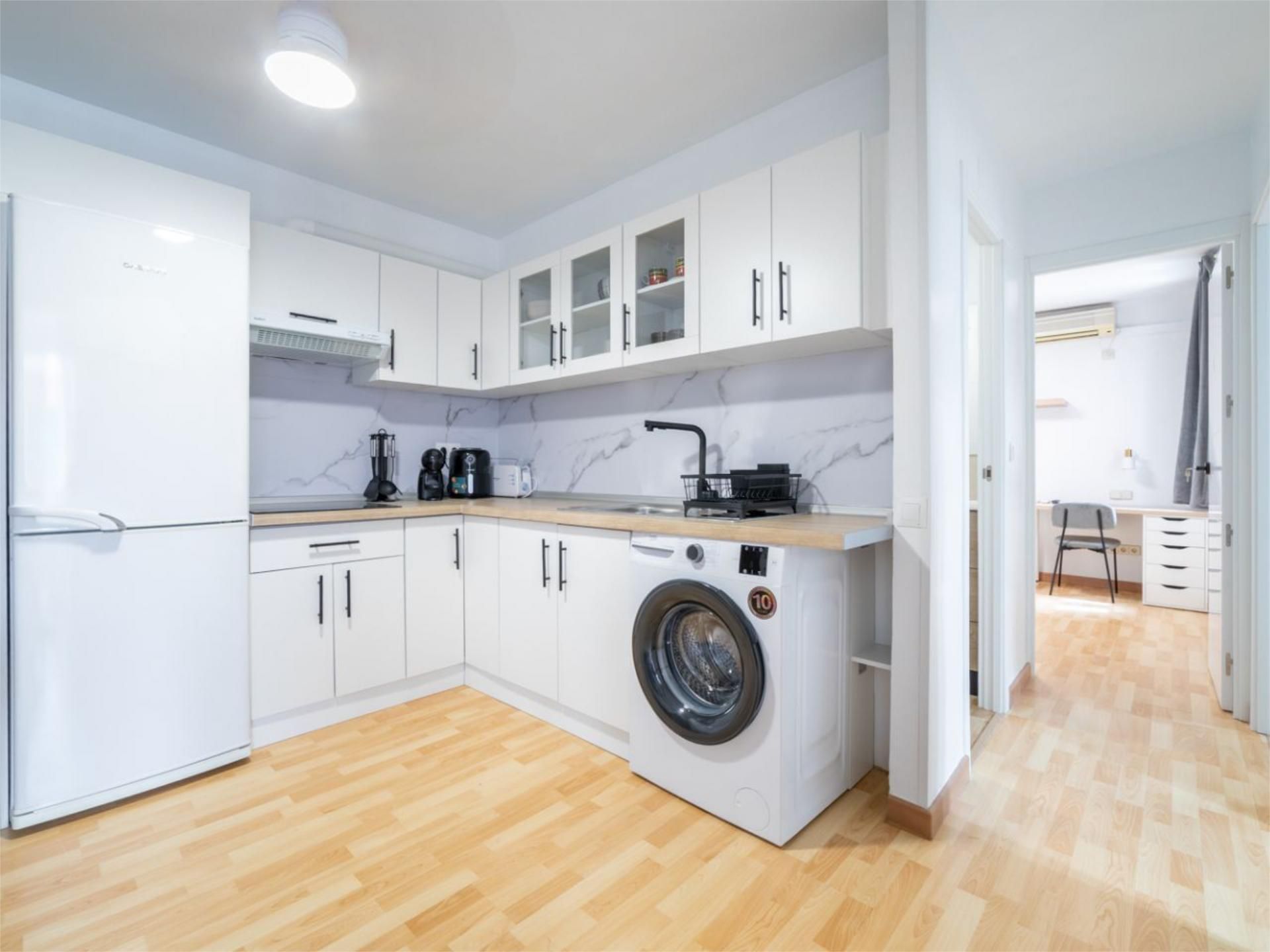 Kitchen of Flat to share in Getafe  with Air Conditioner, Heating and Parquet flooring