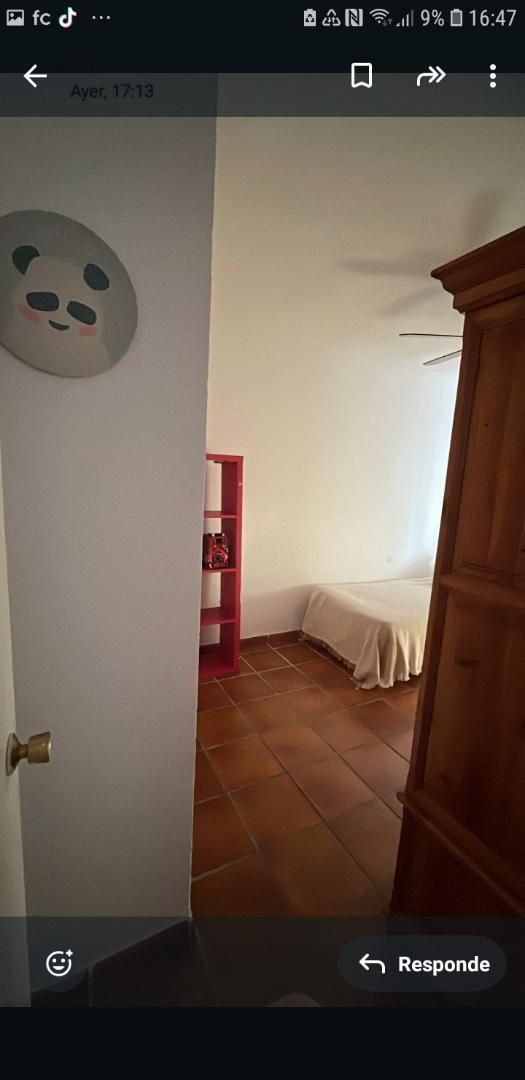 Bedroom of Flat to share in Castellar de la Frontera  with Washing machine